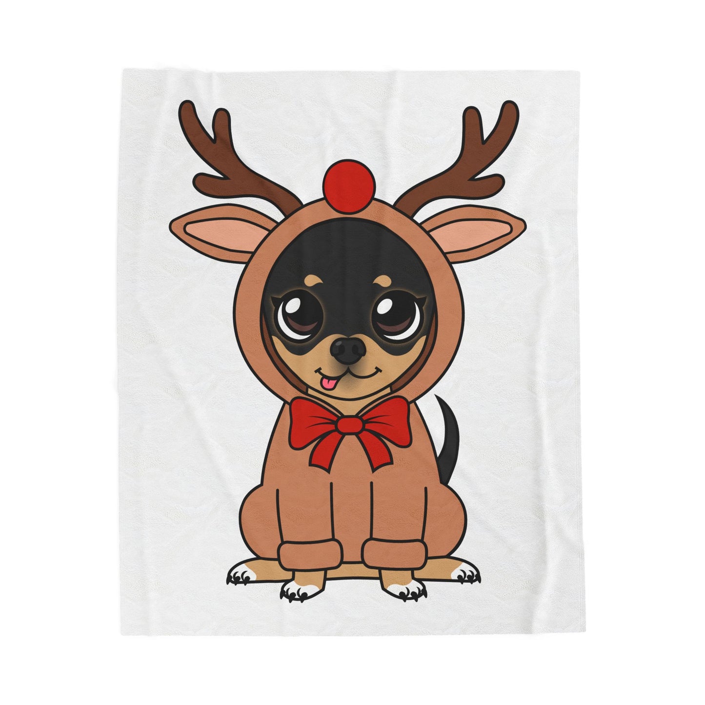 Maya Reindeer Moment Velveteen Plush Blanket Hug