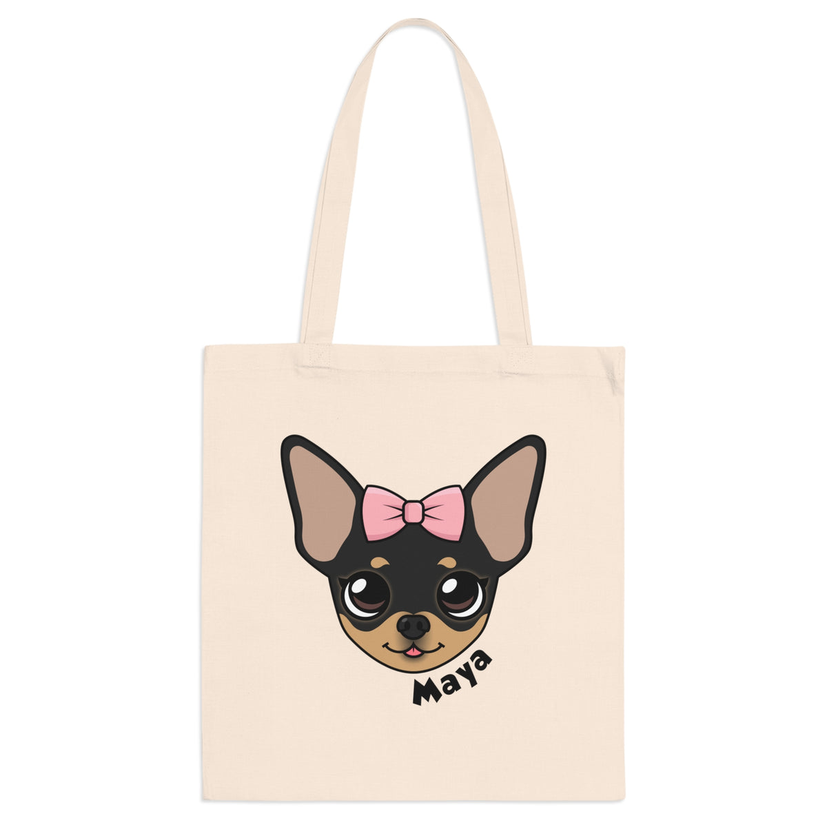Tiny Chihuahua Maya's Signature Cotton Tote - Tiny Chihuahua Shop