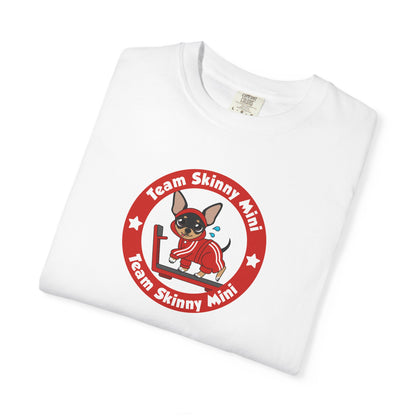 Team Skinny Mini Badge Unisex Garment-Dyed T-shirt – Tiny Wins Together