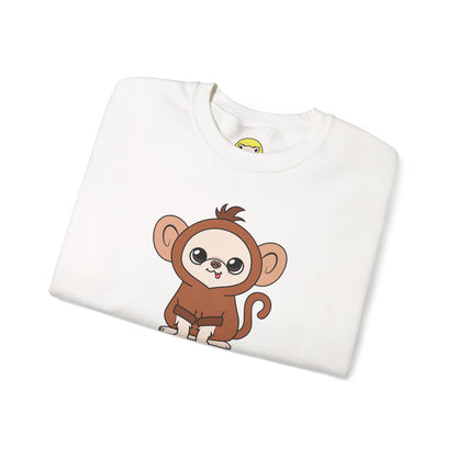 Chunky Monkey Cedric Unisex Crewneck Sweatshirt – Tiny, Safe, Loved
