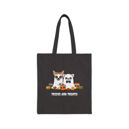 🎃 Sac fourre-tout en toile de coton Tricks and Treats – Effrayant et élégant ! 👻