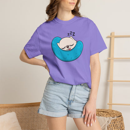 Sleepy Nap Time Cedric Garment-Dyed T-Shirt – Blue Calm