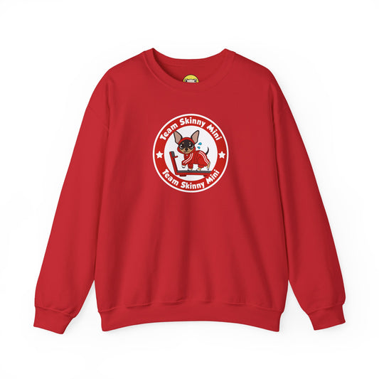 Team Skinny Mini Badge Crewneck Sweatshirt – Small Steps, Big Wags