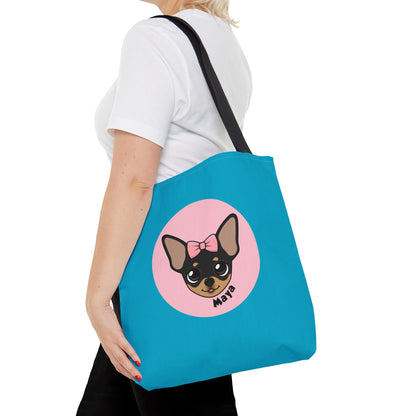 Tiny Chihuahua Maya's Trendy Tote - Blue Edition - Tiny Chihuahua Shop