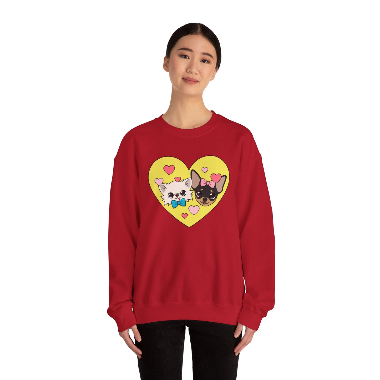 💛 Cedric & Maya’s Sunshine Sibling Sweatshirt – Yellow Heart Edition 💛