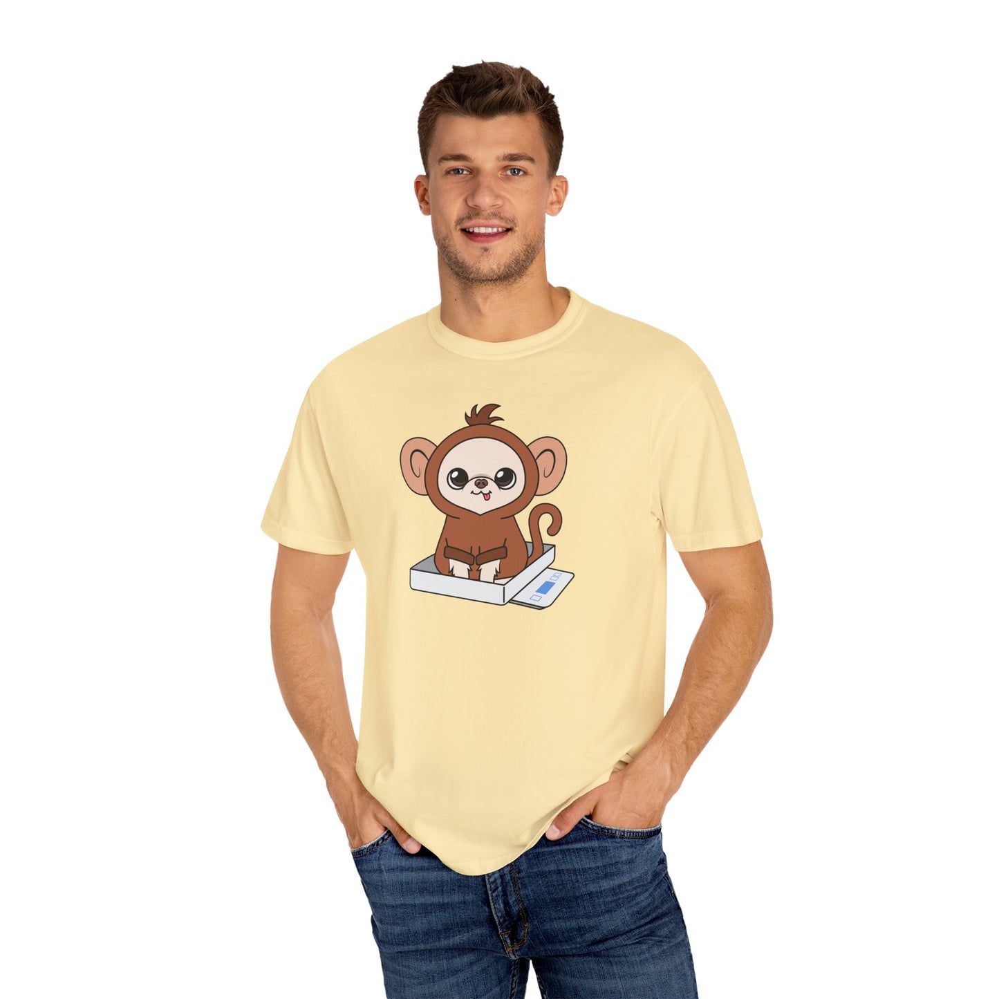 Chunky Monkey Weigh-In Moment Unisex Garment-Dyed T-Shirt