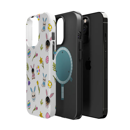 Cedric & Maya Easter Pattern Magnetic Tough Phone Case