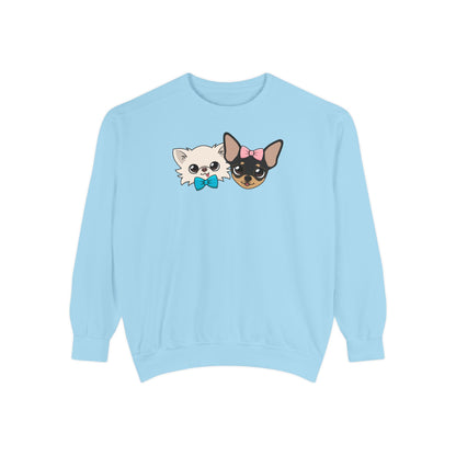 Cute Cat Duo Sweatshirt — Kawaii Kitten Graphic Pullover