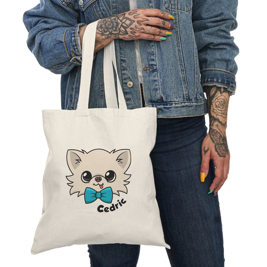 Classic Tiny Chihuahua Cedrics's Signature Cotton Tote - Tiny Chihuahua Shop