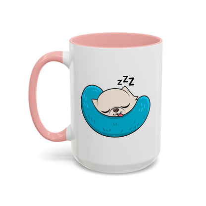 Sleepy Nap Time Cedric Accent Coffee Mug – Blue Calm Sips