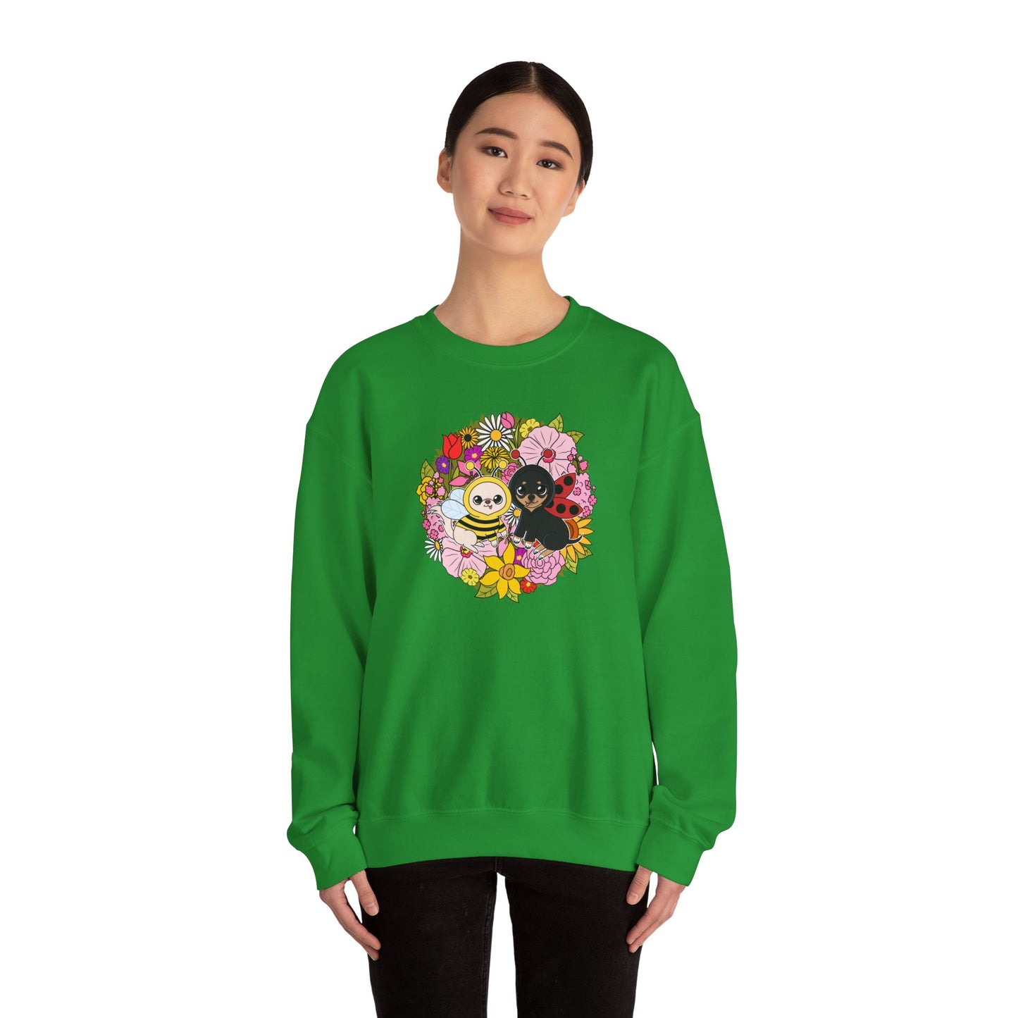 Blooming Garden Bug‑Chis Sweatshirt