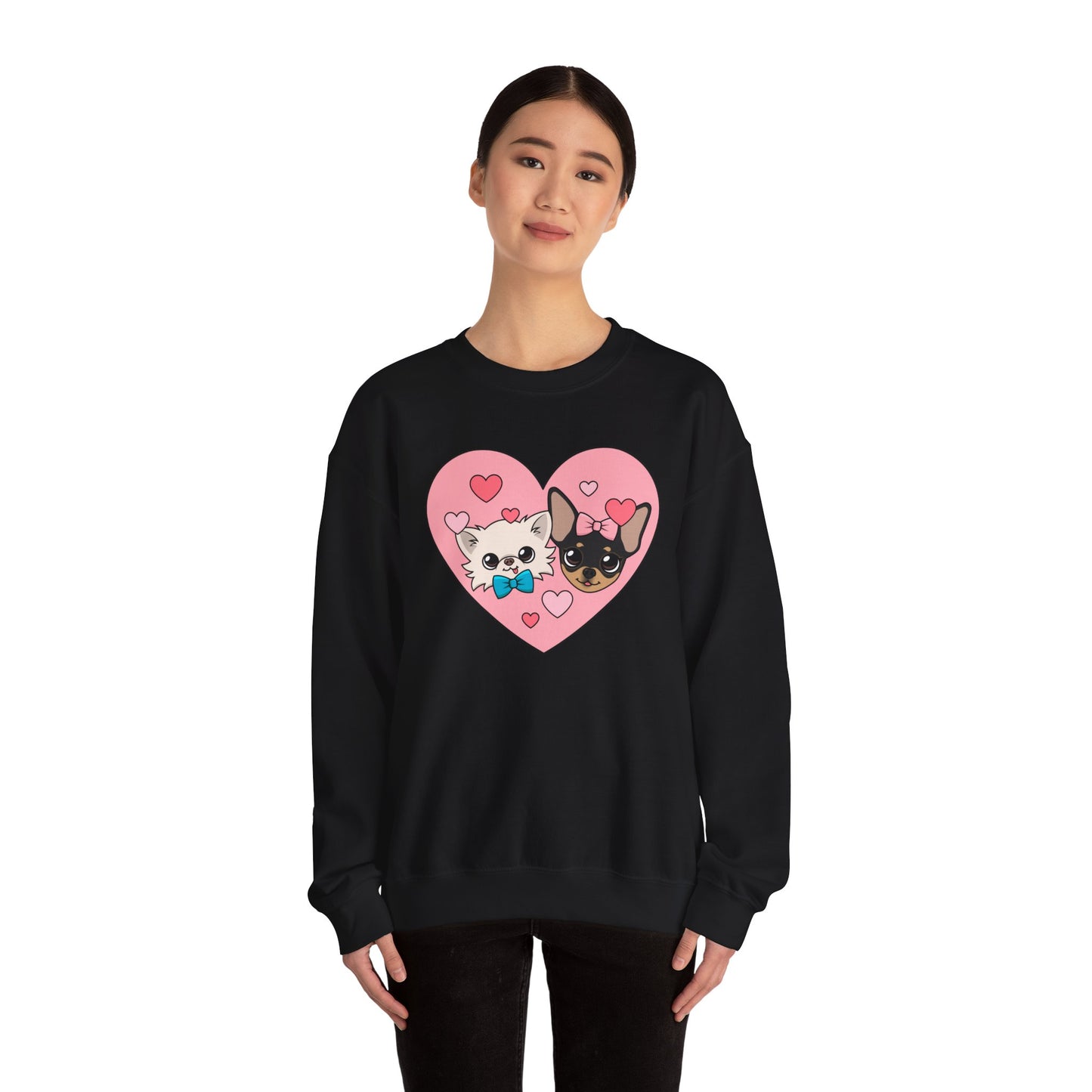 💕 Cedric & Maya’s Sweetheart Sibling Sweatshirt – Pink Heart Edition 💕