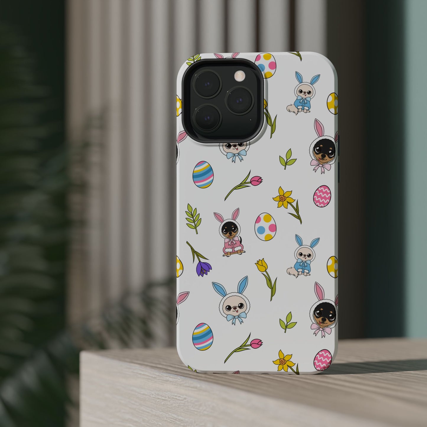 Cedric & Maya Easter Pattern Magnetic Tough Phone Case