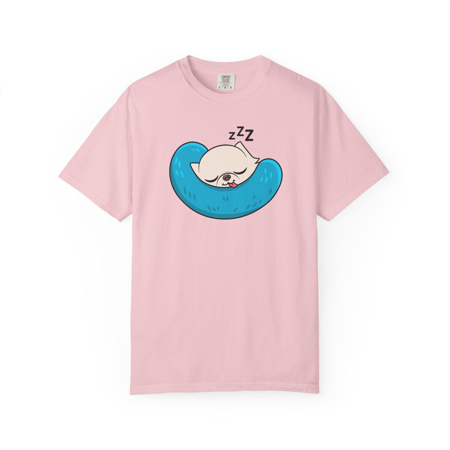 Sleepy Nap Time Cedric Garment-Dyed T-Shirt – Blue Calm