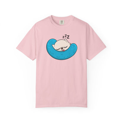 Sleepy Nap Time Cedric Garment-Dyed T-Shirt – Blue Calm