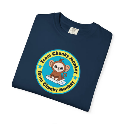 Team Chunky Monkey Badge Unisex Garment-Dyed T-shirt – Proud & Playful
