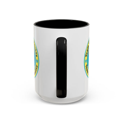 Team Chunky Monkey Badge Accent Mug – Cheerful Tiny Team Spirit