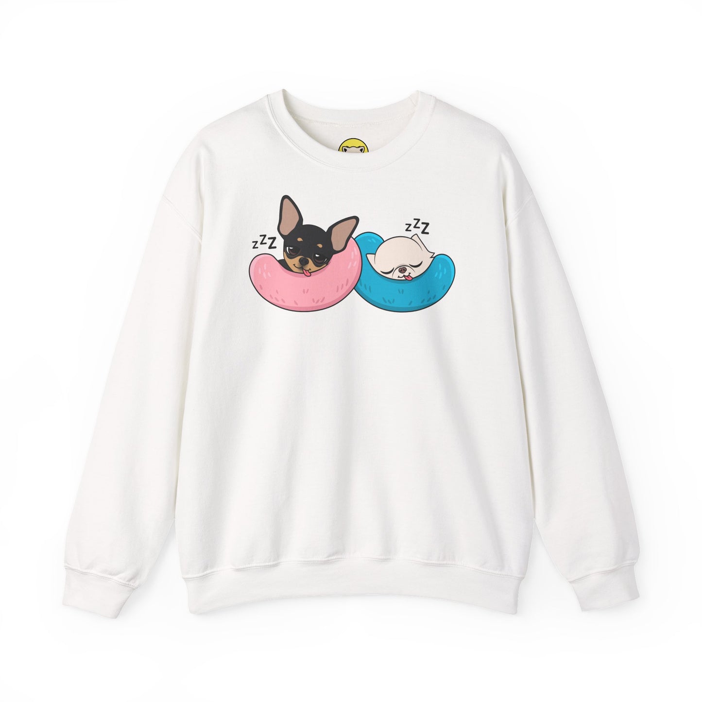 Nap Time Chihuahuas Unisex Crewneck Sweatshirt – Cozy Sibling Naps