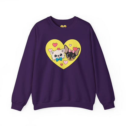 💛 Cedric & Maya’s Sunshine Sibling Sweatshirt – Yellow Heart Edition 💛