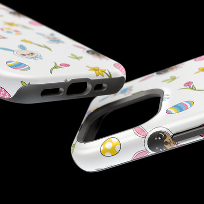 Cedric & Maya Easter Pattern Magnetic Tough Phone Case