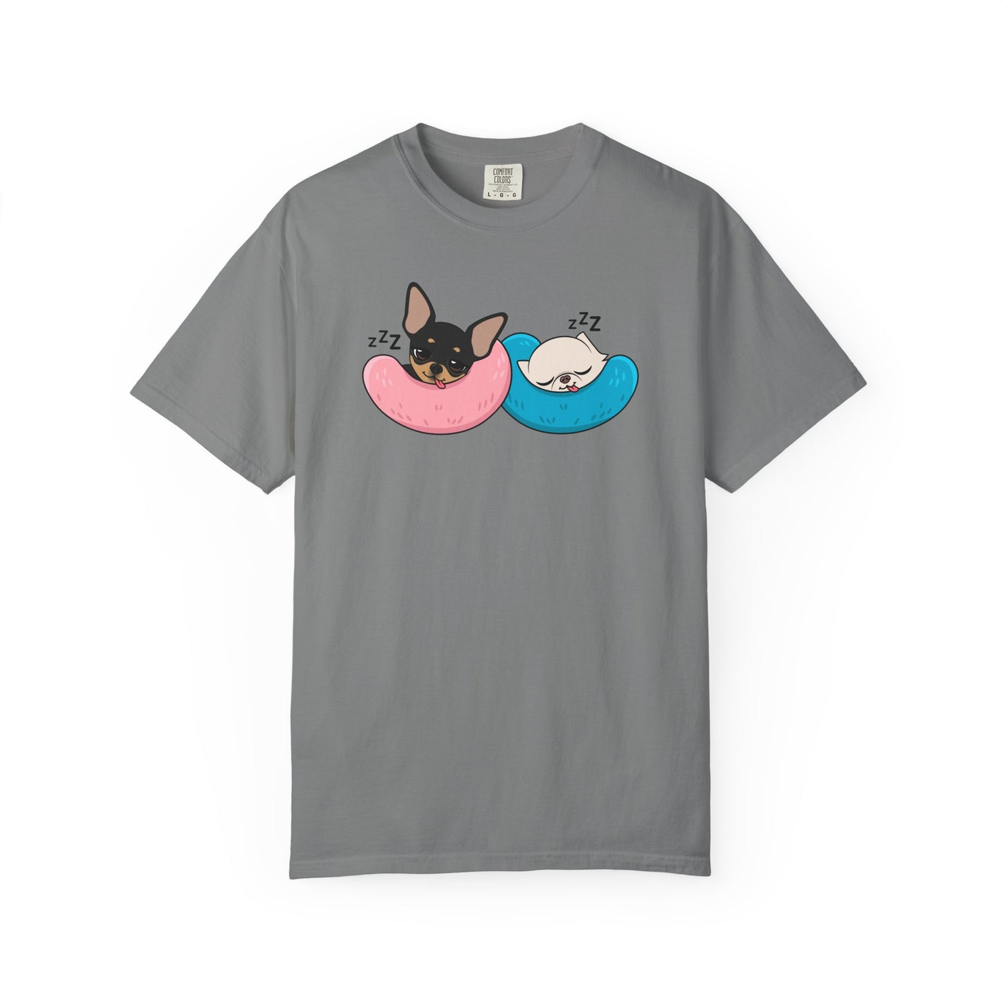 Nap Time Chihuahuas Unisex Garment-Dyed T-Shirt – Cozy Sibling Naps