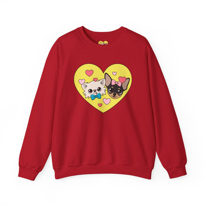 💛 Cedric & Maya’s Sunshine Sibling Sweatshirt – Yellow Heart Edition 💛