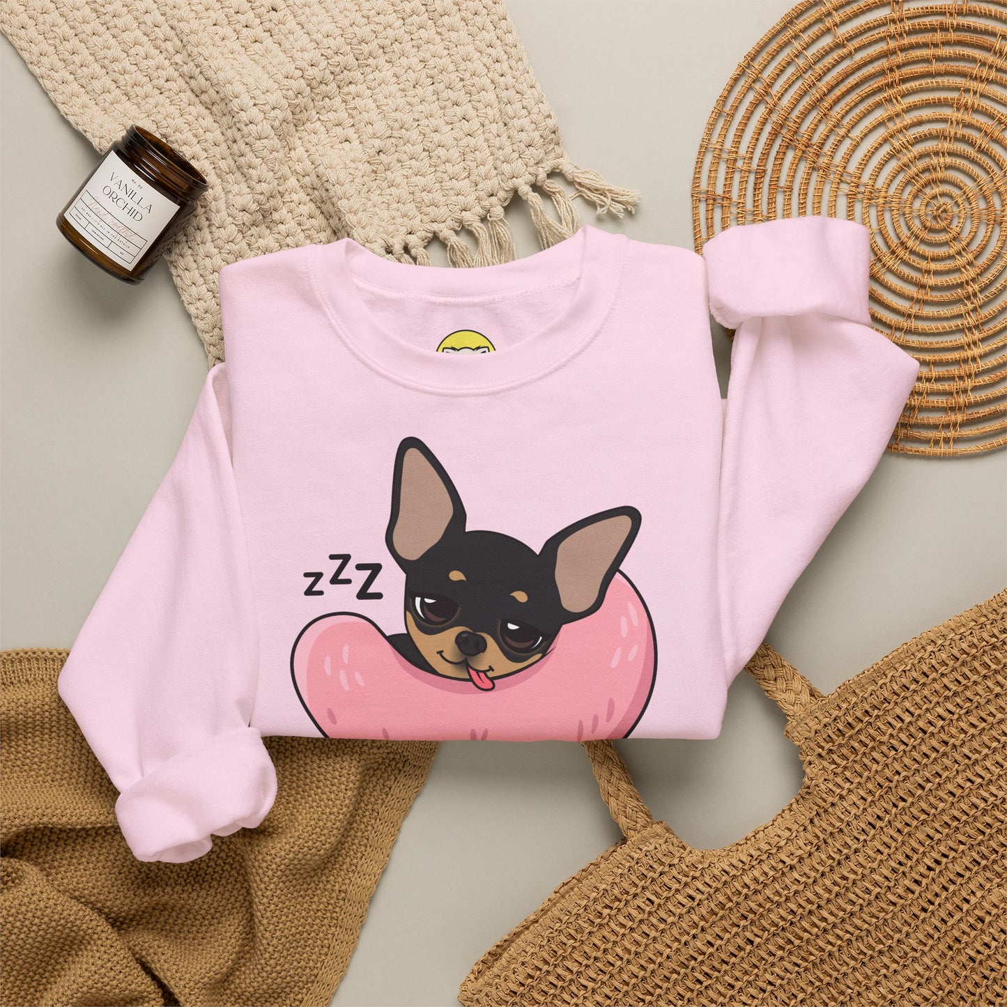 Sleepy Nap Time Maya Unisex Crewneck Sweatshirt – Safe, Soft Rest