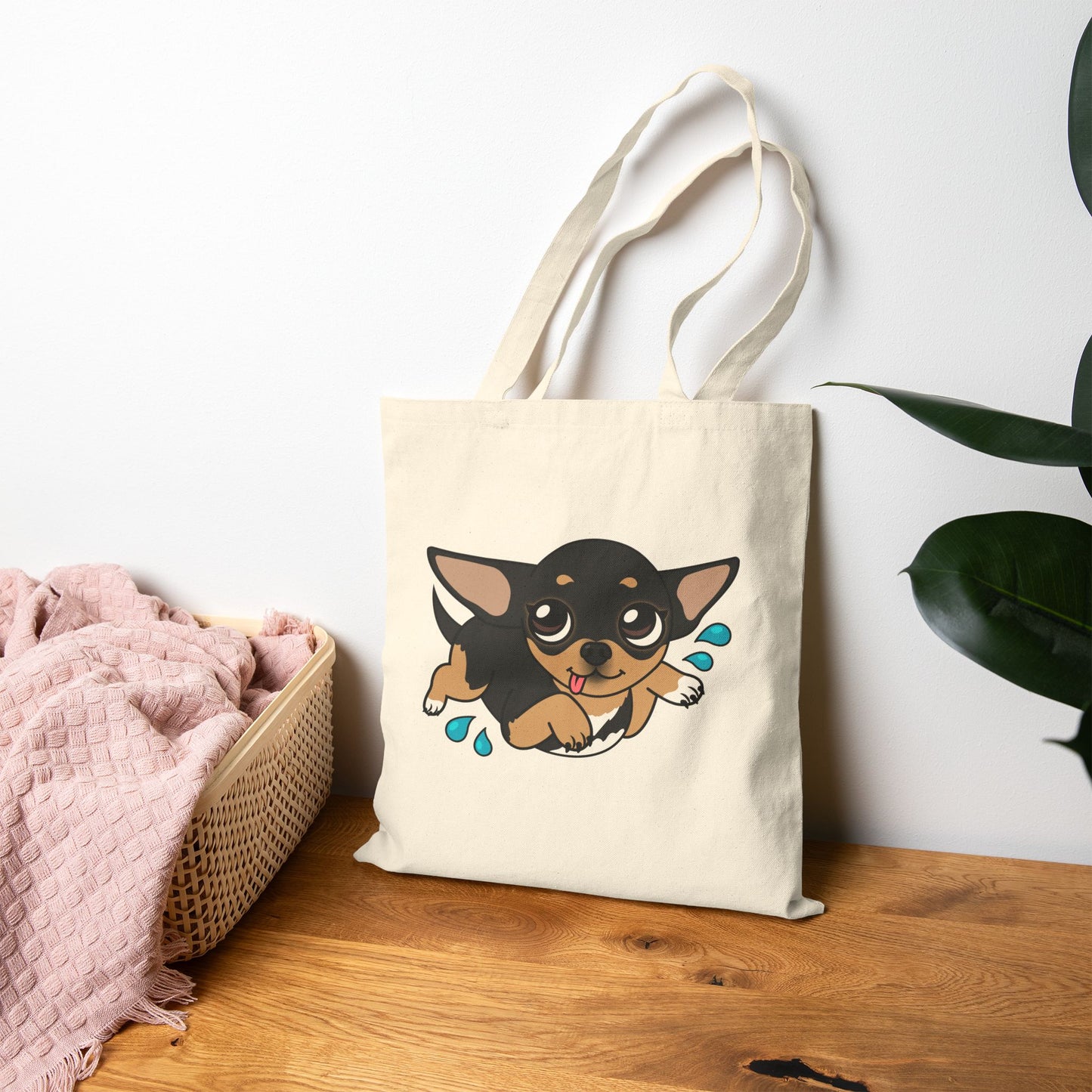 Air Swimming Maya Cotton Canvas Tote – Gentle Summer Joy