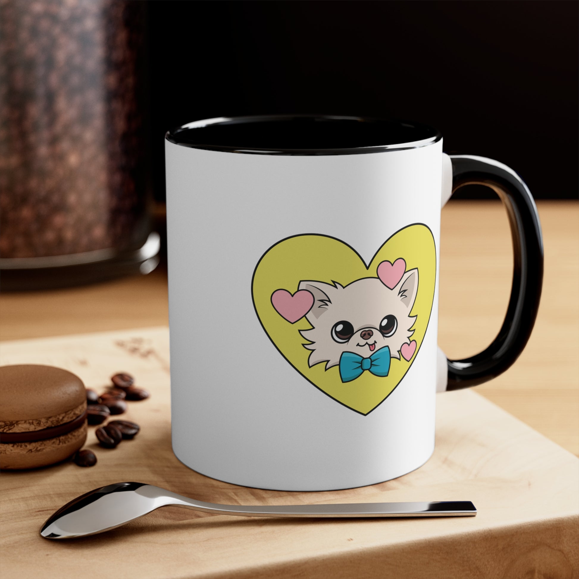 Cedric's Cheerful Heart Mug - Tiny Chihuahua Shop