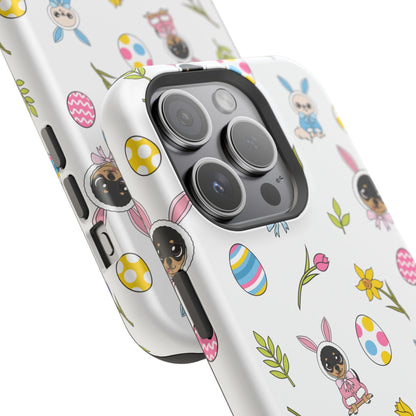 Cedric & Maya Easter Pattern Magnetic Tough Phone Case