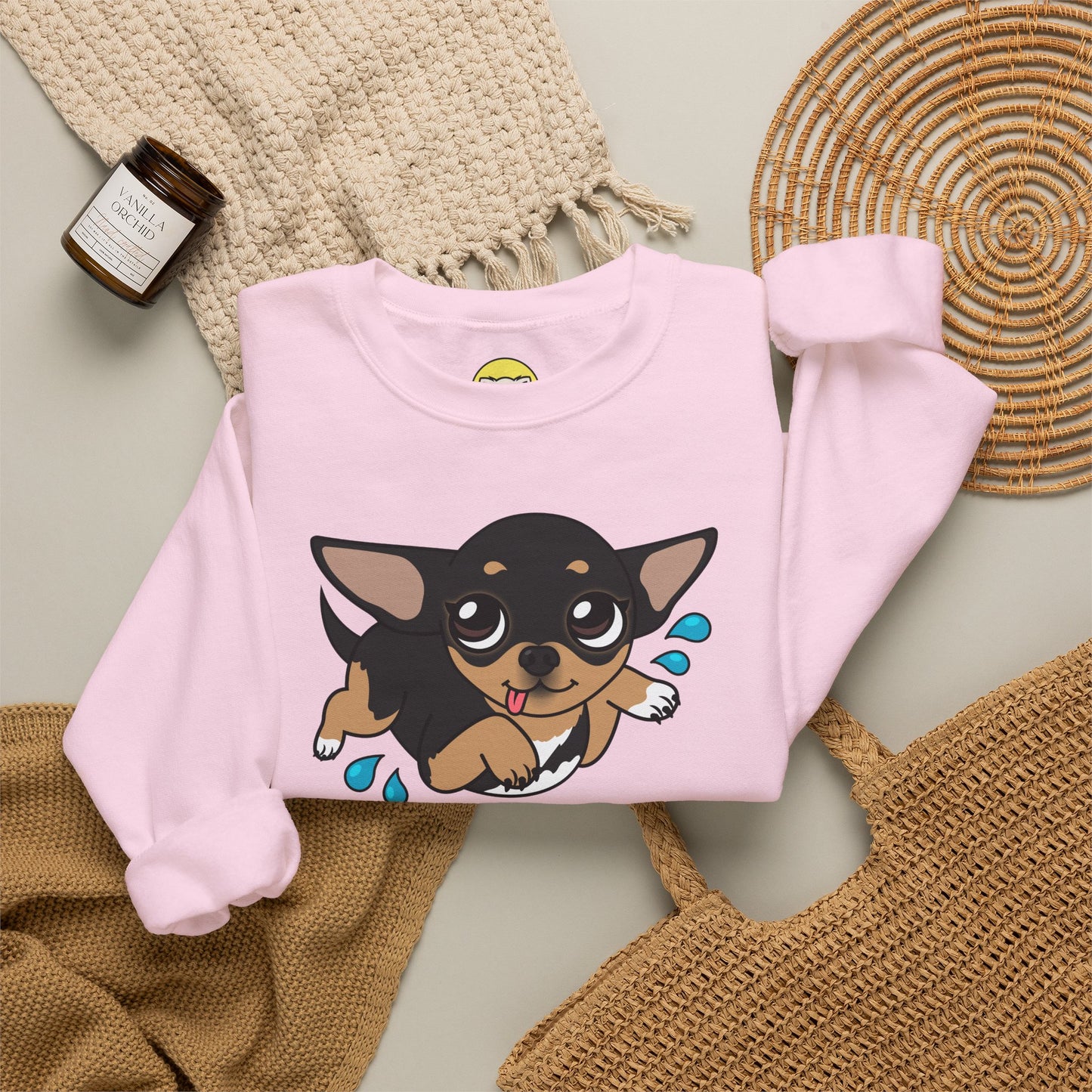Air Swimming Maya Unisex Crewneck Sweatshirt – Gentle Summer Paws