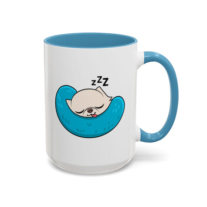 Sleepy Nap Time Cedric Accent Coffee Mug – Blue Calm Sips