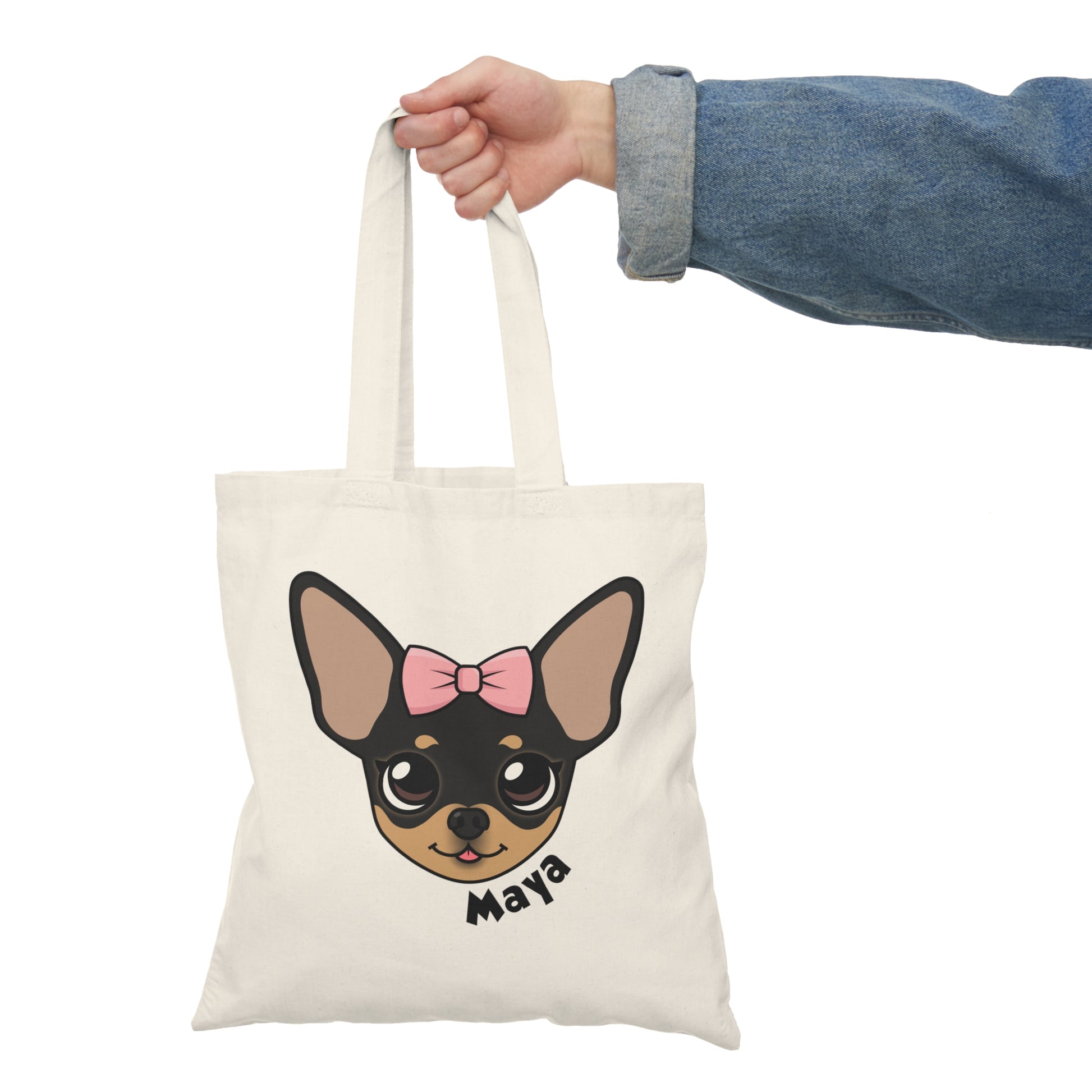 Tiny Chihuahua Maya's Signature Cotton Tote - Tiny Chihuahua Shop