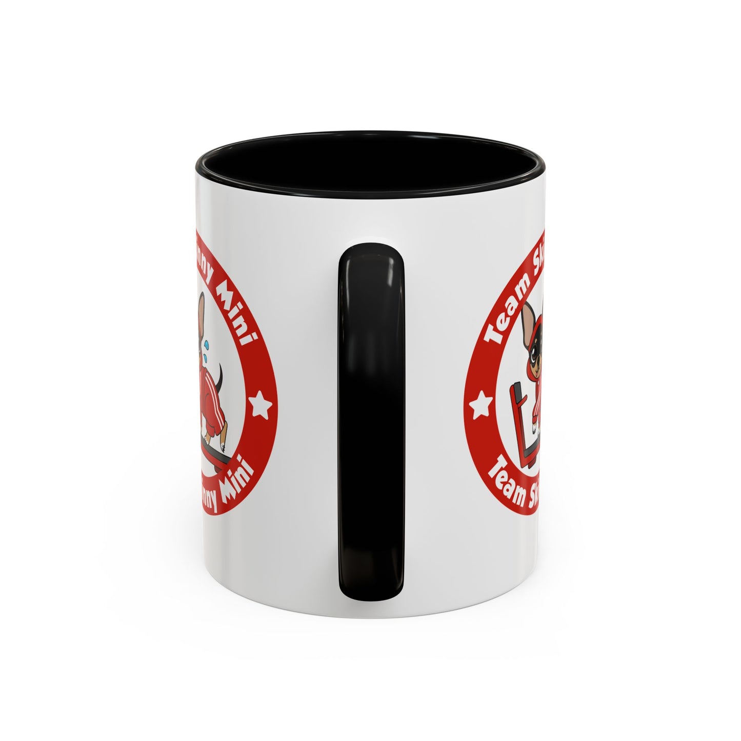 Team Skinny Mini Badge Accent Coffee Mug – Small Steps, Big Cheers