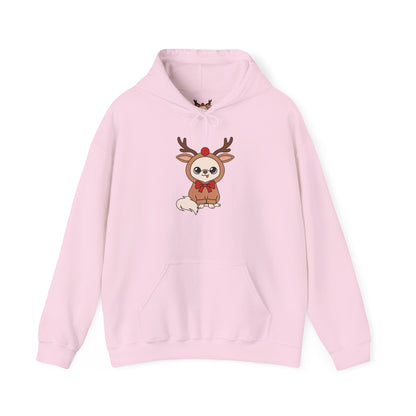 Cedric Reindeer Cheer Unisex Hoodie – Tiny Festive Joy