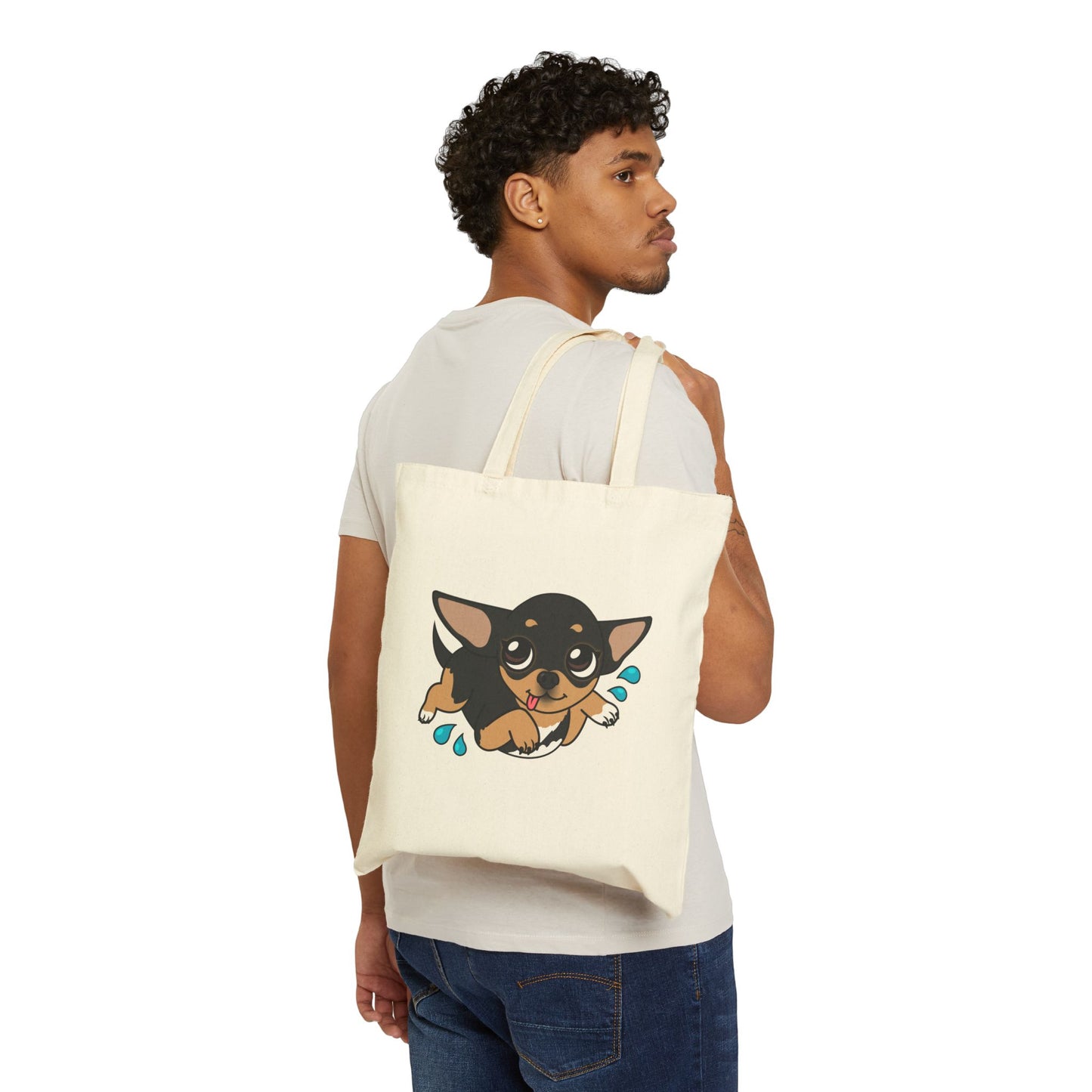 Air Swimming Maya Cotton Canvas Tote – Gentle Summer Joy