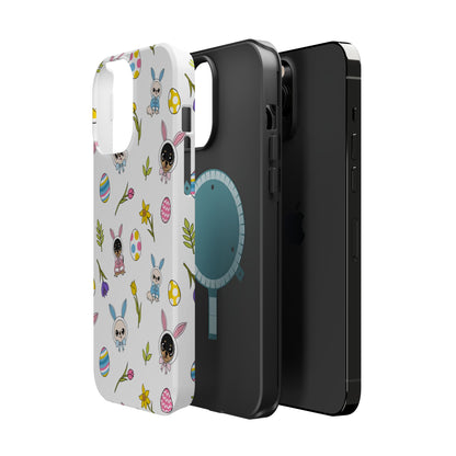 Cedric & Maya Easter Pattern Magnetic Tough Phone Case