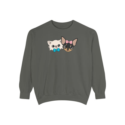Cute Cat Duo Sweatshirt — Kawaii Kitten Graphic Pullover