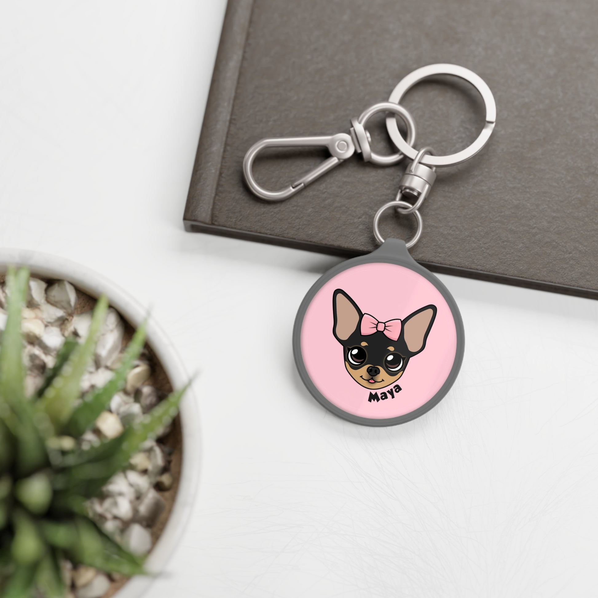 Maya's Playful Charm Keyring - Tiny Chihuahua Shop