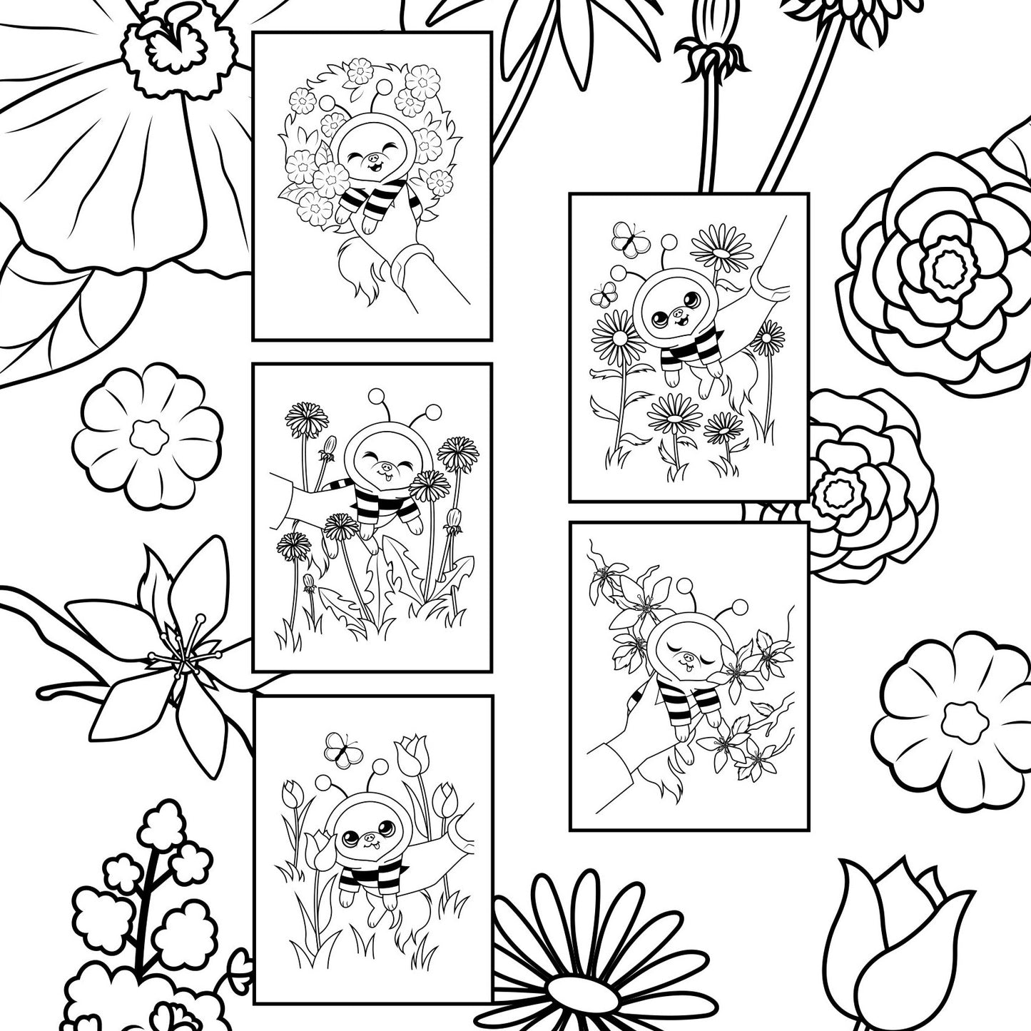 Cedric's Flower Ratings Colouring Book