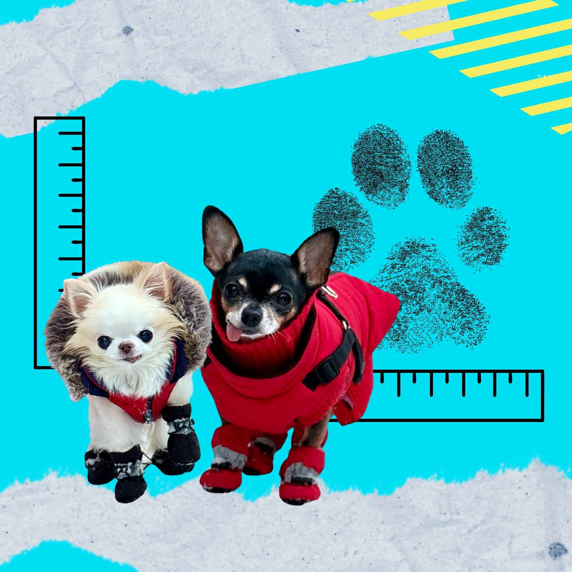 Maya Small Dog Winter Boots Size Guide