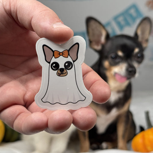 Ghost Maya Chihuahua Sticker