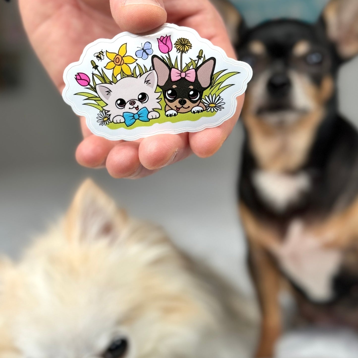 Cedric and Maya Spring Garden Tour Sticker