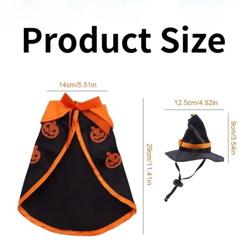 Tiny Witch Halloween Costume for Small Dogs & Cats