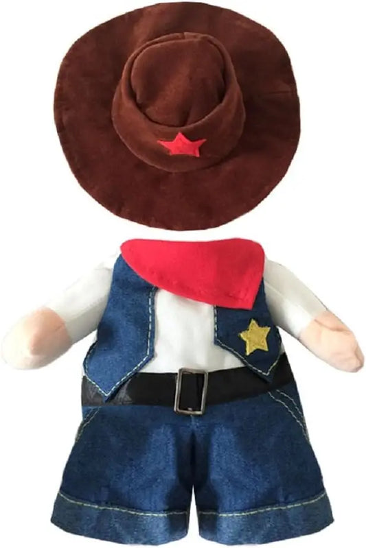 Cowboy Sheriff Dog Costume for Small Dogs & Cats (S–XL)