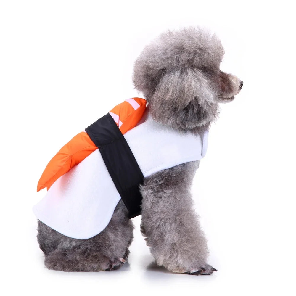Shrimp Sushi Dog Costume for Small Dogs & Cats
