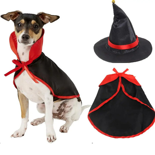Midnight Witch Dog Costume for Small Dogs & Cats (S–L)