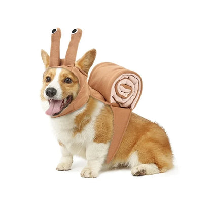 🐌 Snail Dog Costume – Funny Small Dog Halloween Outfit (S–L)