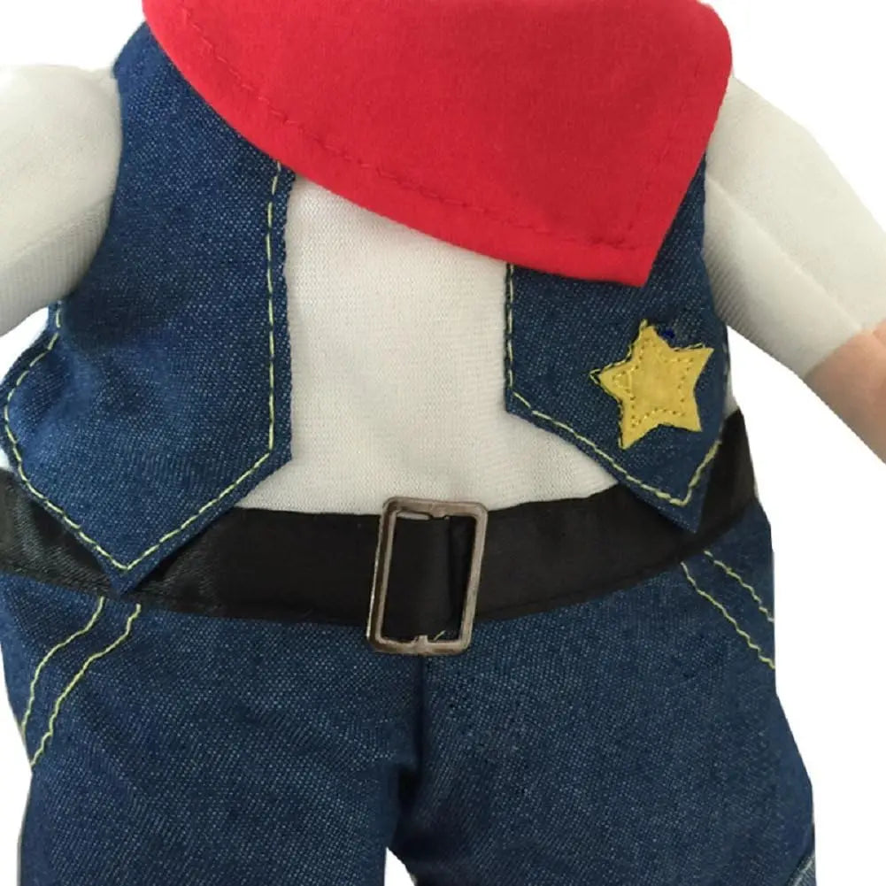 Cowboy Sheriff Dog Costume for Small Dogs & Cats (S–XL)