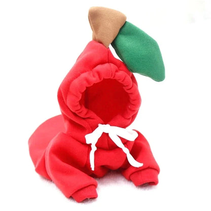 🍎 Apple Dog Costume (XS–XXL)